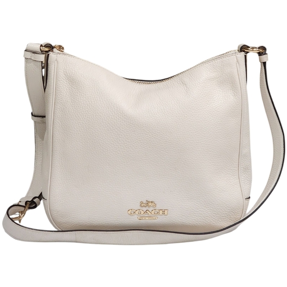 Coach Cream Shoulder Bag with Gold Accents - Picture 10 of 16